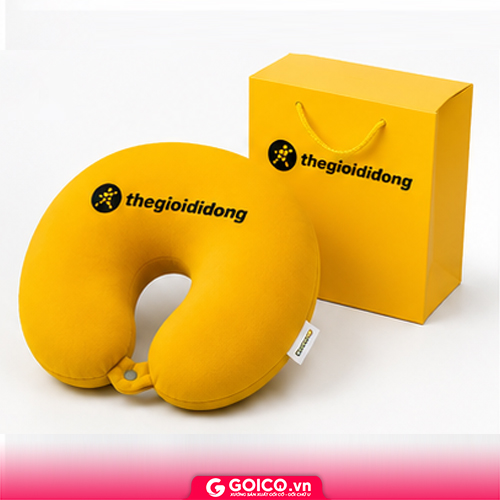 In gối cổ - gối chữ U theo yêu cầu 2 goi chu u in logo