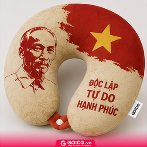 In gối cổ - gối chữ U theo yêu cầu 10 goi co toi yeu viet nam