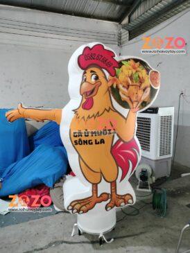 rối hơi vẫy tay