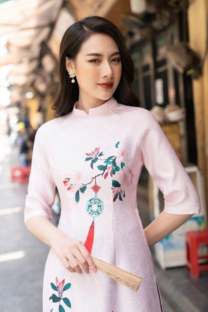 Họa Tiết In Áo Dài Cực Đẹp – Xu Hướng Được Ưa Chuộng Hiện Nay 1 họa tiết in áo dài