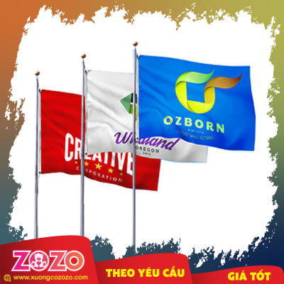 In cờ vải theo yêu cầu. Miễn phí thiết kế